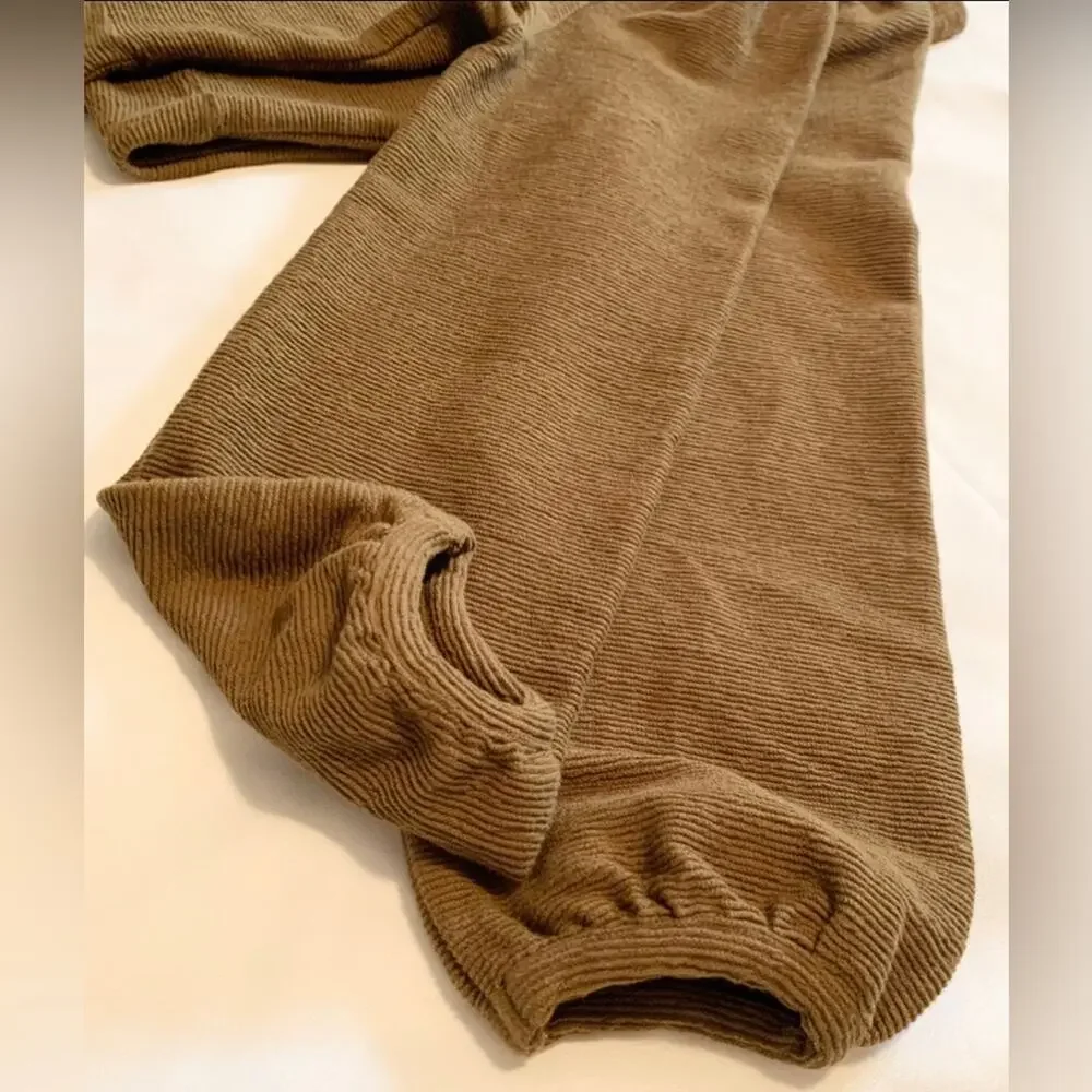 MADEWELL Womens Vintage Dress Sz Small Texture & Thread Crepe Balloon-Sleeve - Picture 10 of 11